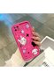 Realme C21 Compatible Pink Red Silicone Case Shockproof Camera Protection Cat and Star Pattern - 4