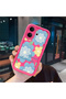 Vivo V60 Lite 4G/5G Compatible Pink Red Silicone Case Shockproof Camera Protection Flower Pattern - 3