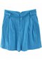 Shorts Pants Linen Shorts Blue Linen Shorts