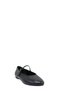 Black Leather Strap Women's Ballerinas (048 260250) - 2