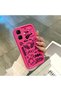Infinix Smart 10 Compatible Pink Red Silicone Case Shockproof Camera Protection Graffiti Pattern - 4