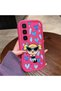 Infinix Hot 60 Pro Plus Compatible Pink Red Silicone Case Shockproof Camera Protection Heart Powerpuff Girls Patterned
