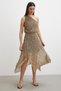 One-Shoulder Patterned Dress