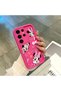 Samsung Galaxy S23 Ultra Compatible Pink Red Silicone Case Shockproof Camera Protection Minnie and Bow Pattern - 4