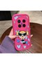 Vivo X300 Pro Compatible Pink Red Silicone Case Shockproof Camera Protection Heart Powerpuff Girls Patterned