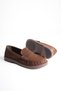 Women's Barefoot Molded Bitter Brown Suede Loafer Moccasin Casual Shoes - 6
