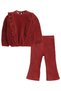Girls Ruffle Detail Top & Flared Pants Set - 2
