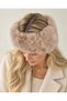 Mink Fur Bandana Plush Hair Band Winter Women's Furry - with Elastic Back - 2