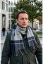Men's Winter Scarf Woven Tassel Soft Textured Winter Scarf