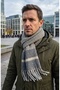 Men's Winter Scarf Woven Tassel Soft Textured Winter Scarf - 6