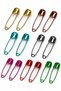 Set of 10 Mixed Color Safety Pins