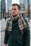 Men's Winter Scarf Woven Tassel Soft Textured Winter Scarf - 6