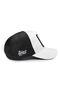 White-Black Trucker Hat with Panther Logo - 3
