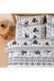 Navy Double - Elastic Sheets - Cotton Duvet Cover Set - 2