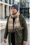 Men's Winter Scarf Woven Tassel Soft Textured Winter Scarf - 3
