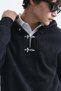Boxy Fit Metal Clip Closure Sweatshirt - 4