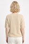 Women's Crew Neck Loose Fit Half Sleeve Knit Sweater - 5
