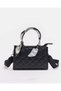 Girls Black Quilted Day Bag
