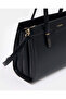 Women Black Structured Handbag - 2