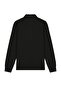 Men's Zippered Polo Neck White Sweater Knitwear Embossed Knit Solid Color Classic Fit - 5240F - 6