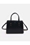 Women Black Structured Handbag