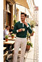 Men's Polo Neck Ribbed Slim Fit Knitwear Sweater - 4