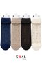 Miss Madam 4 Pairs Women's Stone Detailed Cotton Tulle Socks - 2