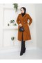 Standard Sleeve with Pocket Detail Without Lining, 110 cm Length, Cashmere Coat - 8