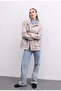 Women's Denim Collar Detailed Hooded Raincoat/Windbreaker Jacket - 2