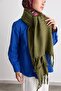 Classic Tasseled Wide Scarf - 4