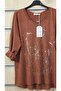 Italian Long Sleeve Blouse with Gilded Printed Pattern - 3