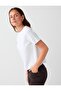 White 100% Cotton Short Sleeve Basic Knitted T-Shirt