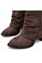 Women's Bellows Short Boots Round Toe Block Heel Daily Stylish Boots - 2
