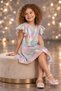 Chaton Door 4-8 Years Old Short Sleeved Sequin Dress - Multicolor - 2