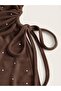 Strapless Stone-Detail Asymmetric Ruched Arhus Bluz - 3