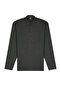 Men's Shirt Collar Black Sweat Micro Pattern Pocketed Sleeves Classic Pattern - 5430 - 2