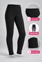 Girl's Thermal Tights (Tutku Authorized Seller) 1 Piece Black Long-Legged Winter Underwear Bottoms - 3