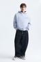 Oversize back printed sweatshirt