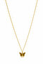 Thin Chain Necklace with Butterfly Figure Stylish and Elegant Bijouterie Jewelry for Women