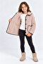 Girl's Lamb Plush Coat Black Ribbed Buttoned Pocketed Soft Winter Jacket Ak102 - 3