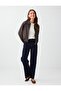 Brown Plaid Patterned Canvas Jacket with Pocket Detail - 2