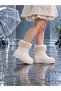 Children's Fur Boots Waterproof Non-Slip Sole Boys Girls Unisex Children's Rain Boots with Fur Inside Snow Boots - 5