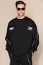 Axen men's contrast trim and printed black tracksuit set - 2