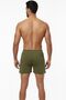 3-Pack Khaki Green 100% Cotton Comfortable Fit Men's Long Boxer Shorts - Custom Made with Sleep Band as a Gift - 7