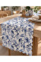 Cotton Digital Printing Runner Kitchen Living Room Blue Patterned 40X140 - 2