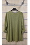 Italian Long Sleeve Blouse with Gilded Printed Pattern - 5
