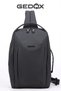 Black Waterproof 3-Compartment Men's Crossbody Chest and Single Shoulder Bag Bodybag Daily Hand and Back Bag