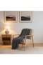 Striped Mink Double Fleece Blanket Dark Gray 200X220 cm - 4