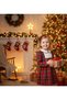 Elena– Red Plaid Baby Girl Dress |   New Year's Dress for Ages 2-5 - with Hairband as a Gift