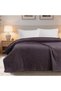 Striped Mink Double Fleece Blanket Plum 200X220 cm - 2